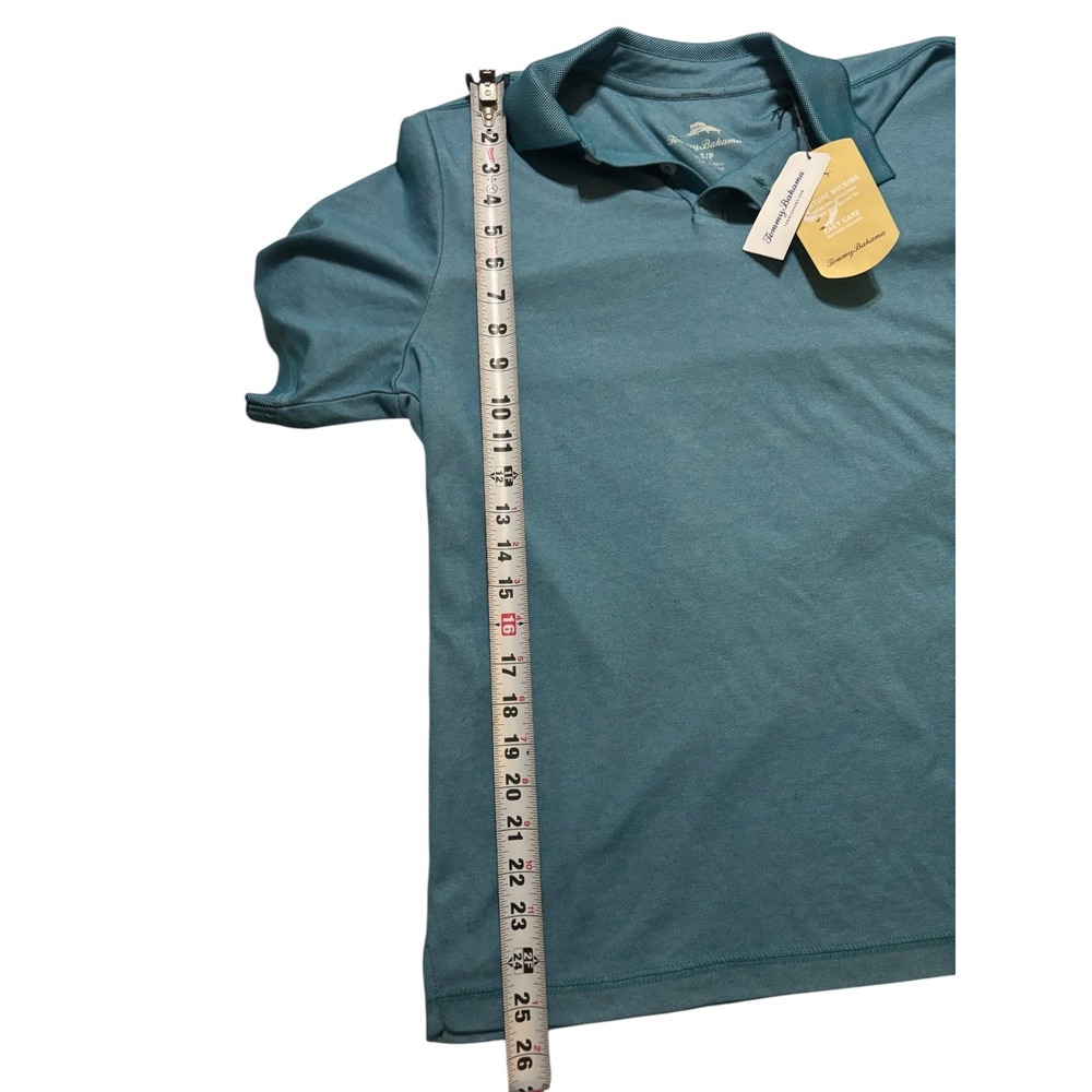 Tommy Bahama Polo NWT Playa To Win Maritime Blue Marlin Logo SS New Small - Picture 3 of 11